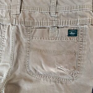 G.H. Bass & Co. Carpenter Canvas Rugged Terrain Pants Mens 38x28‎ Workwear Khaki
